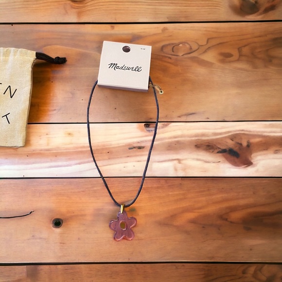 Madewell Accessories - NWT Madewell Flower Pendant Necklace, Color: Vibrant Lilac